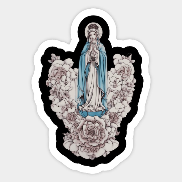 Mother of Jesus Sticker by animegirlnft